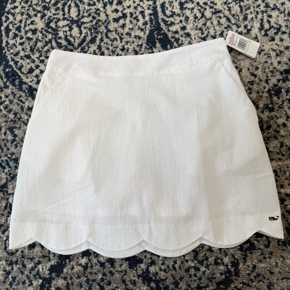 NWT Vineyard Vines Performance Skirt Scallop Edge Skirt w/ Shorts
